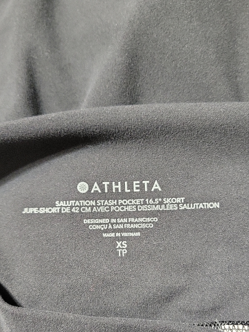 Athleta Womens Salutation Stash High Rise Black Skort Tennis Golf Atheisure S XS - Picture 8 of 9